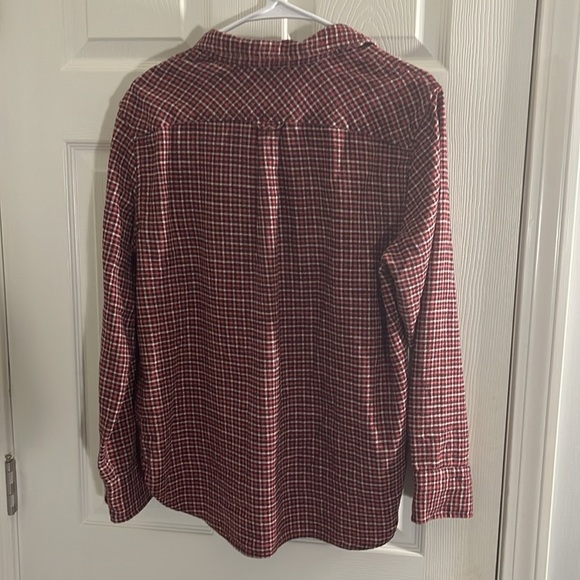 VTG J Crew women's plaid 1 pocket button down shirt, size 10 - Picture 4 of 9